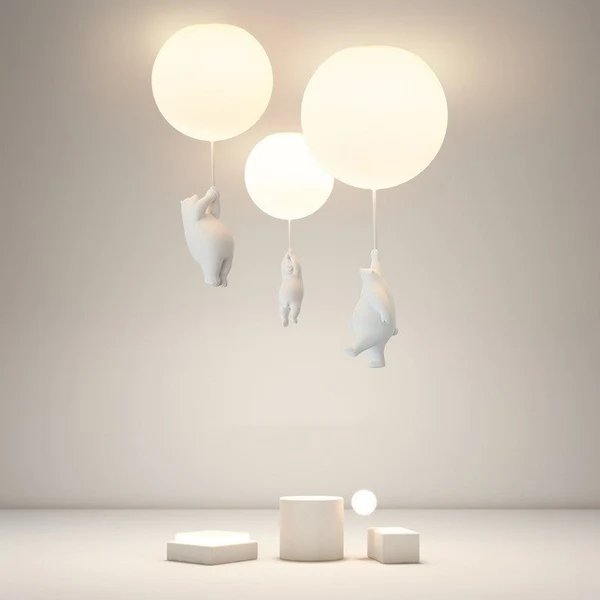 SkyDream Kinder-Deckenlampe mit Bär und Ballon - Verspieltes Design und energieeffiziente LED-Beleuchtung