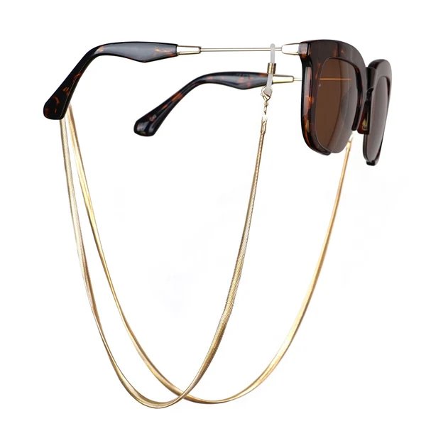 Sleek Snake Chain Brilleband
