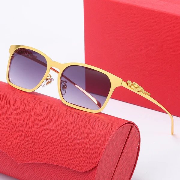 Damen modische oversized Sonnenbrille mit glamourosem Design und goldenen Akzenten