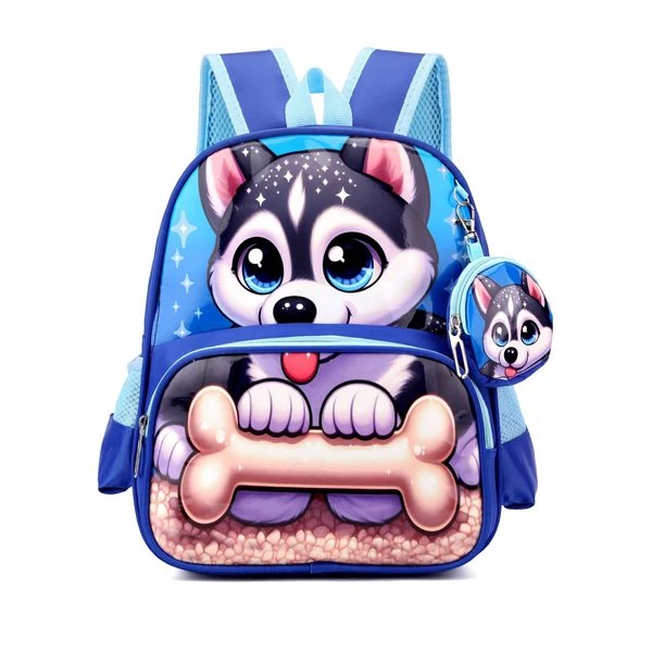 Kinder Adorable Löwen-Themen Schulrucksack Hover Image