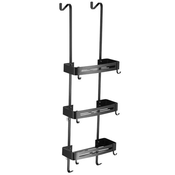 Sleek Duschnagelfreies Dual-Layer-Organizer-Regal