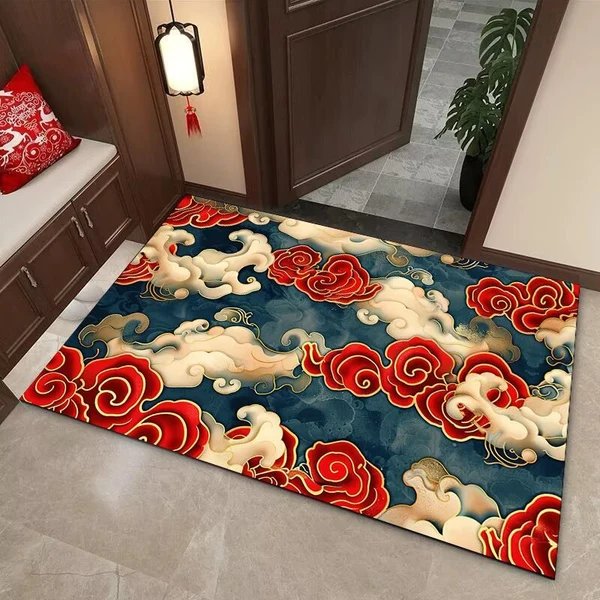 Elegante Wolkenmotiv Bereichsmatte