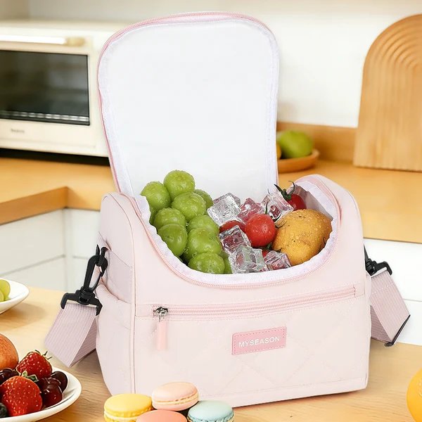 Damen Isolierte Lunch-Tasche mit Mehrfachfächern