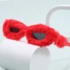 Damen modische Sonnenbrille mit kuscheligem Bezug