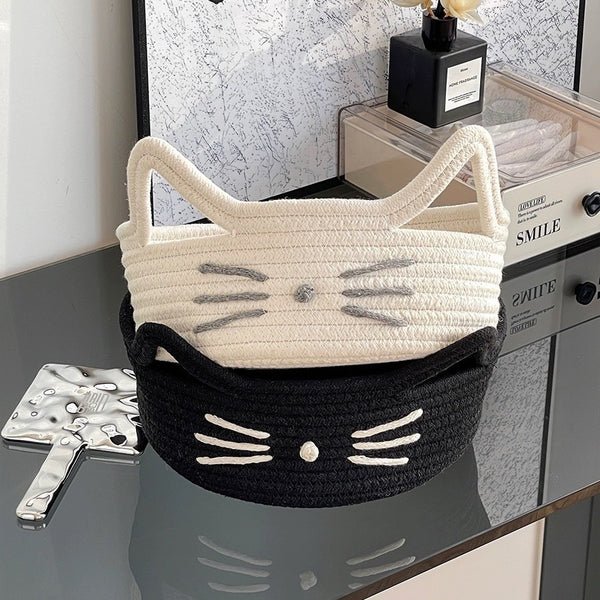 Damen Verspielter Aufbewahrungskorb im Katzendesign