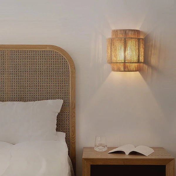 Vintage LED-Lampe Bohemian-Weide Natürlicher Touch Hover Image