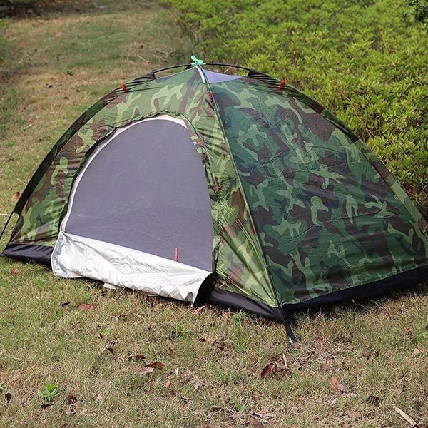 Unisex Tragbares Campingzelt mit Camouflage-Muster Hover Image