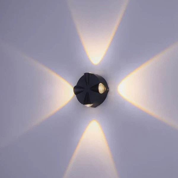 Zeitgenössische Einfachheit Runde Aluminium LED Außenwandleuchte Für Außenpatio