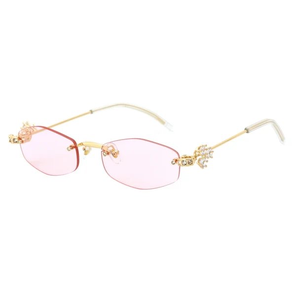Damen Designer-Sonnenbrille mit luxuriösen Verzierungen