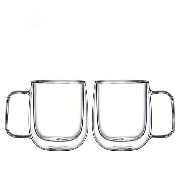 ThermoSip Doppelwandiger Glasbecher – Borosilikatglas, hitzebeständig und elegant