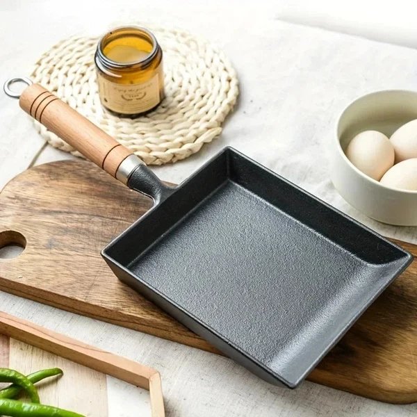 Japanische Gusseisen-Eierpfanne für Tamagoyaki