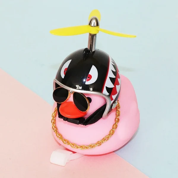 Enten Fahrradklingel mit Helm Hover Image