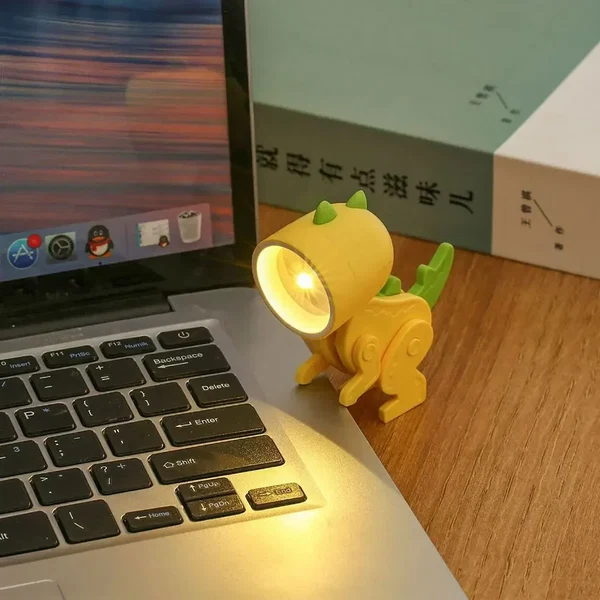 Niedliche Dinosaurier LED Tischlampen – Verstellbare Tierfiguren Nachtlichter für Kinder Hover Image