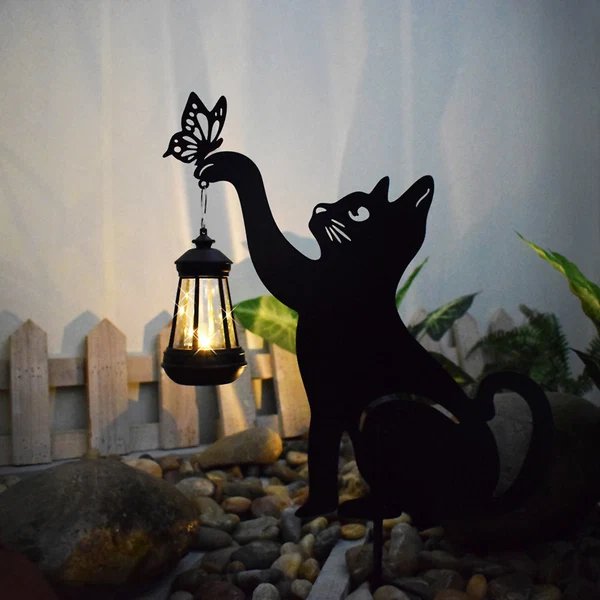 Kat Solar Gartenlicht mit hängender Laterne – Dekorative Outdoor-LED