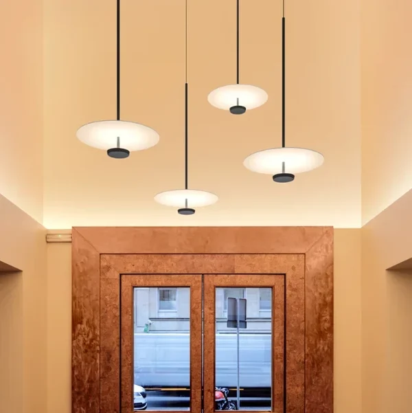 Minimalistische Ring Pendelleuchte, Moderne LED Hängelampe für Esszimmer & Büro