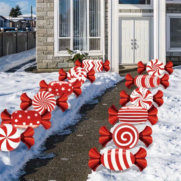 CandyLume - Weihnachtszuckerstangenpfaddekoration
