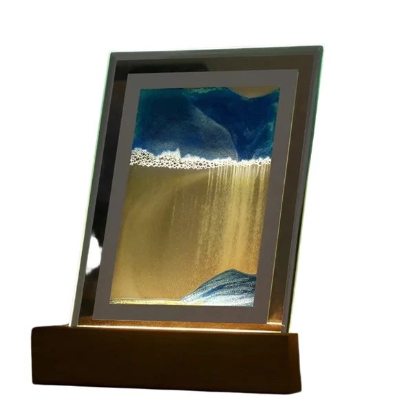 Hypnotische Sandkunstlampe mit beruhigendem LED-Licht