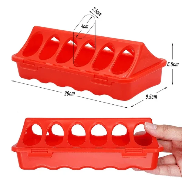 20/30cm Kunststoff Flip-Top Geflügel Vogel Futterspender Boden Hühnerfuttertrough Fasan Futtereimer Qualitätsküken