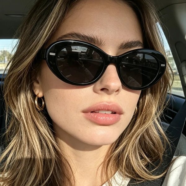Damen Katzenaugen Sonnenbrille