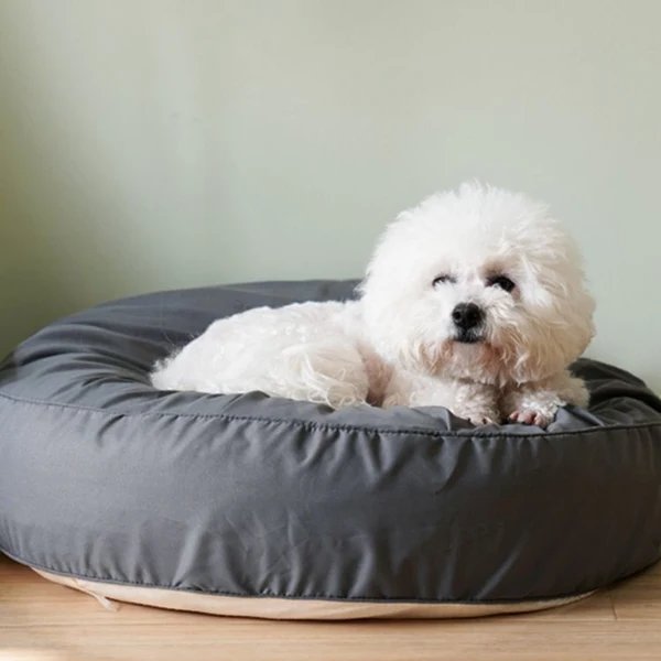 Runder Plüsch Lounger Hundebett
