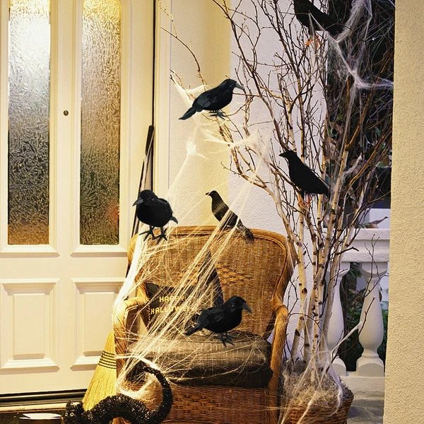 Schwarzer Rabe Halloween Wohnkultur Hover Image