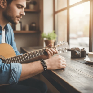 AXECHORD – Gitarren-Lederarmband im Vintage-Stil Hover Image