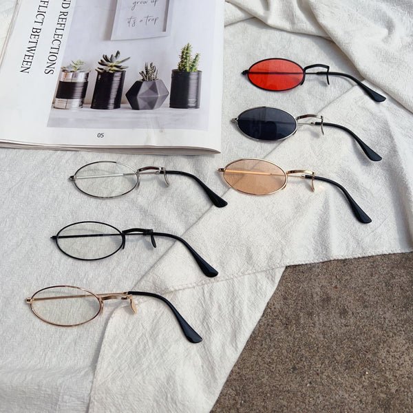 Retro-inspirierte ovale Rahmenbrille