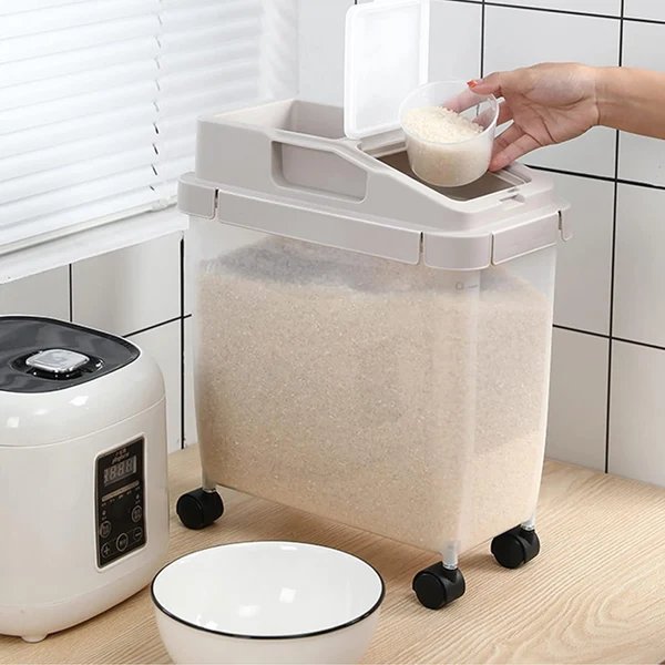 10Kg Reis Lagereinheit Mit Rädern