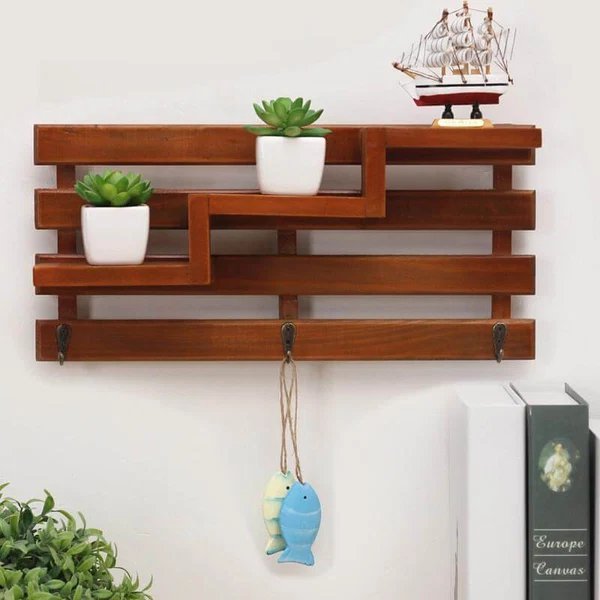 Handgefertigte Holzboxen Regal Organizer