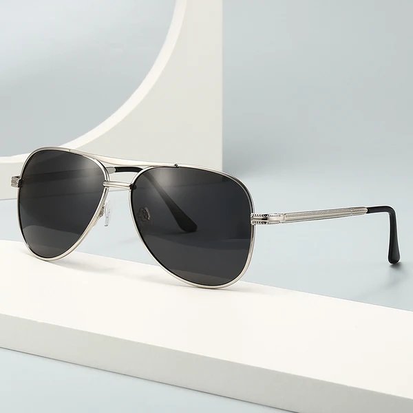 Herren modische Pilotensonnenbrille mit kratzfesten Gläsern