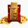 24-karätig vergoldete Spielkarten mit optionalem Etui