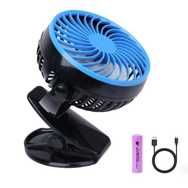 360 ° Tragbarer & Wiederaufladbarer Lithium-Ionen Ventilator Hover Image