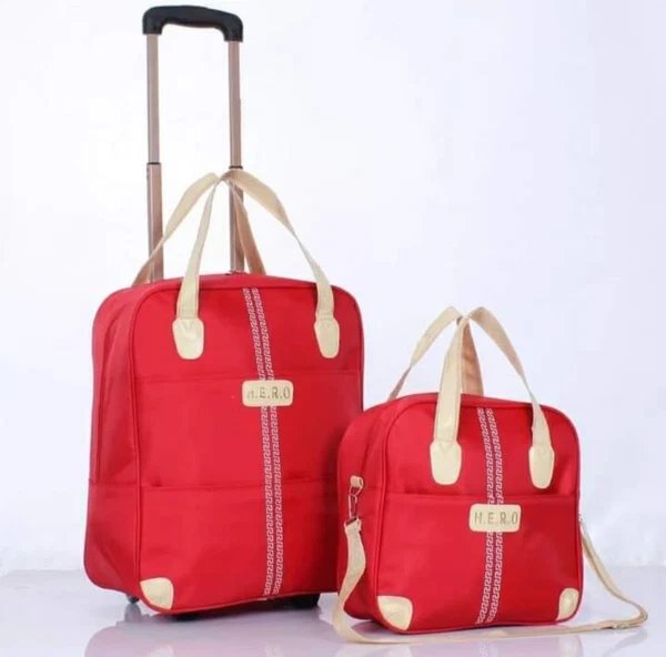 2-in-1-Trolley-Reisetasche mit Bordtasche