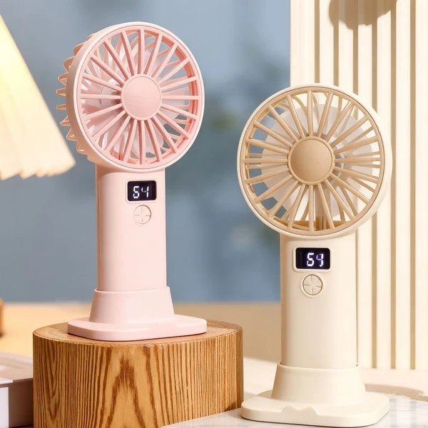 Damen Tragbarer Handventilator mit digitalen Steuerfunktionen