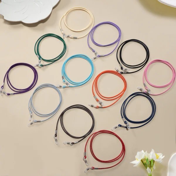 Premium Kunstleder Brillenretainer Kette