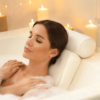 Ergonomisches Badewannenkissen zur Nacken- und Kopfstütze in der Badewanne