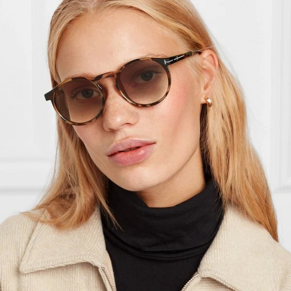 Damen modische Sonnenbrille mit elegantem, runden Design