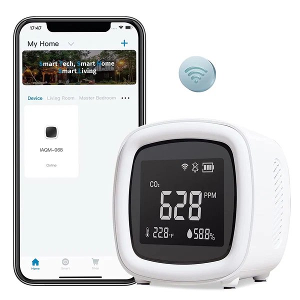 INKBIRD WiFi 3-in-1 Innen CO2-Detektor IAQM-068W
