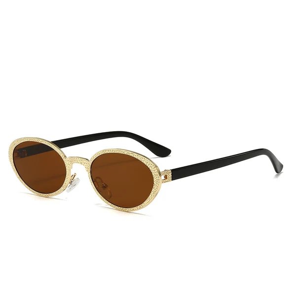 Damen Glamouröse Sonnenbrille mit luxuriösem Schmuckrahmen
