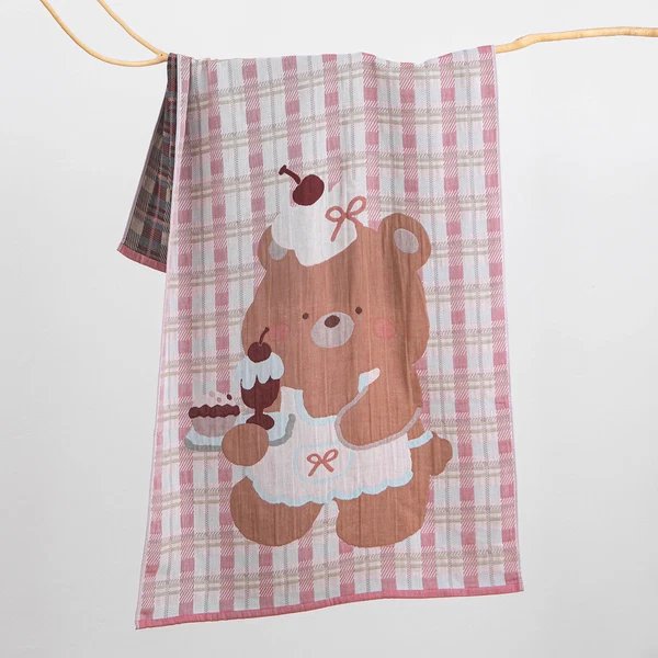 Damen Kuscheltuch mit bearbeitetem Bärenmotiv Hover Image