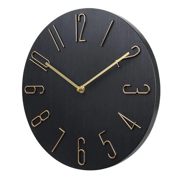 Silencio Modern Silent Wanduhr – Minimalistisches Design mit Quarzwerk Hover Image
