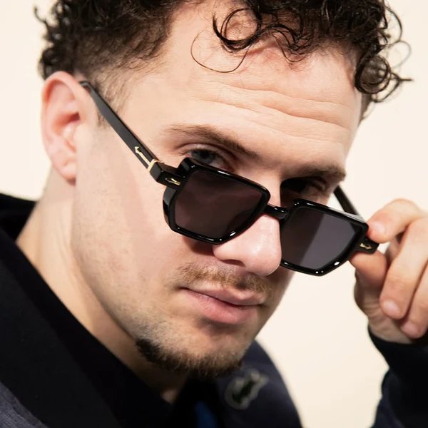 Damen quadratische Sonnenbrille mit elegantem Design und polarisierenden Gläsern