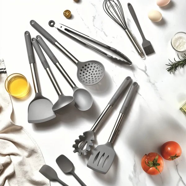 12-teiliges Silikon-Küchenutensilien-Set – Culinara Pro Hover Image