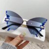 Damen extravagant designte Sonnenbrille