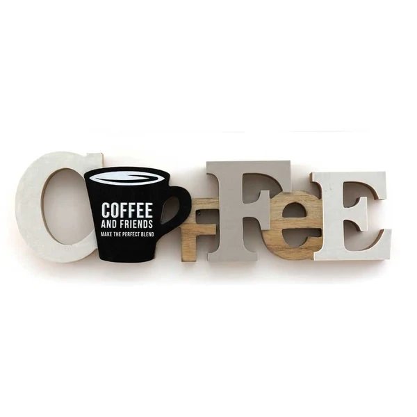 Kaffe' Holzornament-Dekoration 40 cm