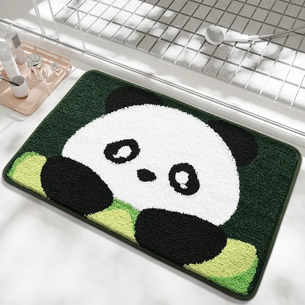Adorabler Panda-Themen Badezimmerteppich Hover Image