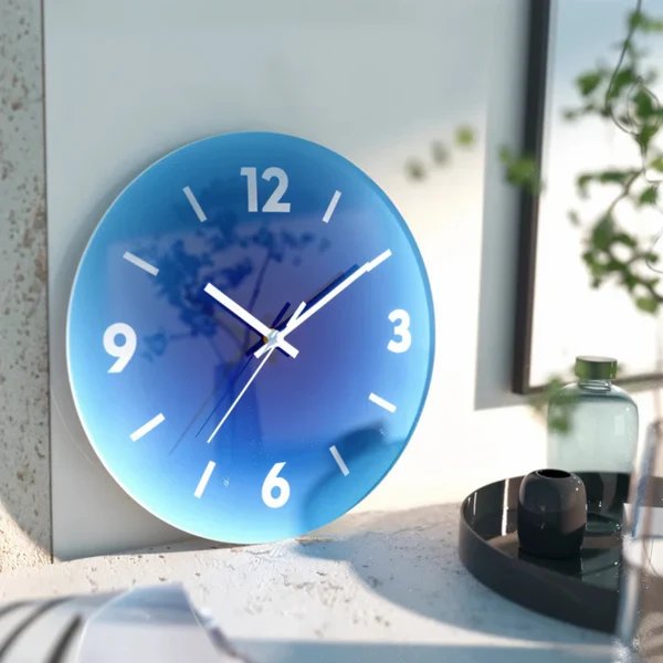 Design Glas Wanduhr Hover Image