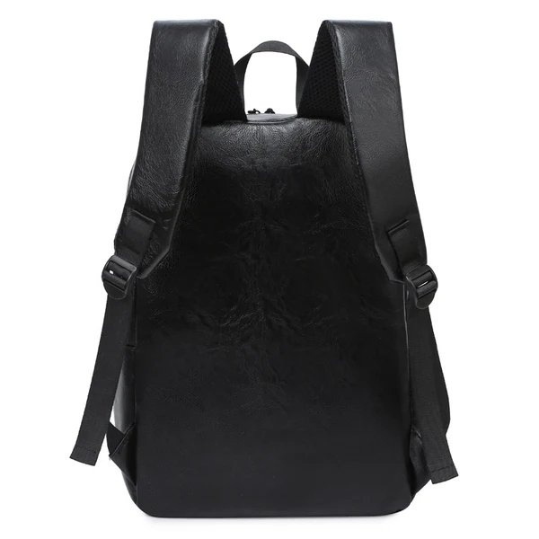 Eleganter Leder Laptop Rucksack Hover Image