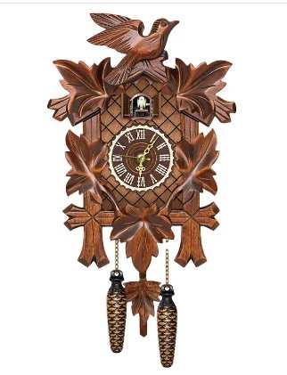 Vogelzang Nostalgische Kuckucksuhr – Wanduhr mit authentischem Klang