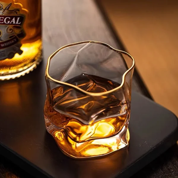 Texturiertes Whiskeyglas 2-teilige Set